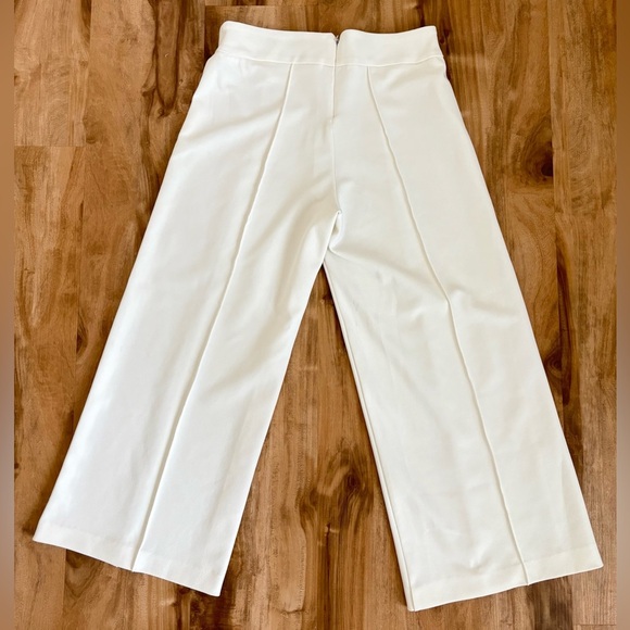 Mango Suit High Waist Palazzo Pants in White - Size S - Picture 2 of 3